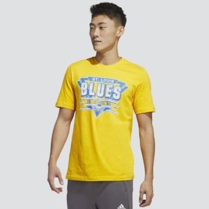 Men's St. Louis Blues adidas Reverse Retro 2.0 Fresh Playmaker T-Shirt